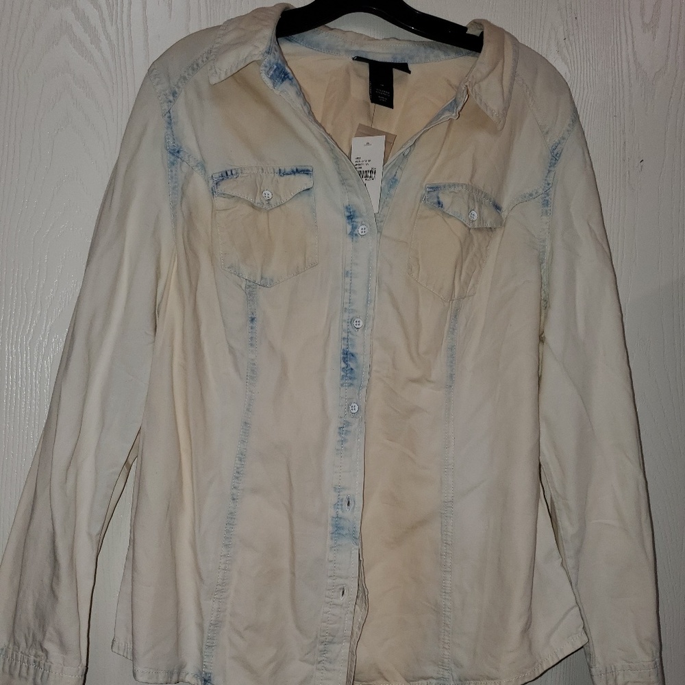 Lane Brant Button up Blouse